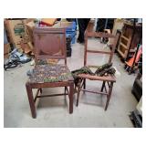 (2) Wooden Dining Chairs
