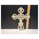 11.5x14 White Cast Iron Wall Cross