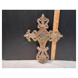 12.5x15 God Bless Our Family Wall Cross