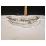 Vtg Imperial Candlewick Bubble Divided Relish