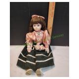 Vtg Heritage Mint Porcelain Doll