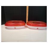(2) Rubbermaid Party Platters