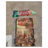 (2) Coca-Cola Metal Signs