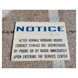 20x15 Metal Notice Sign