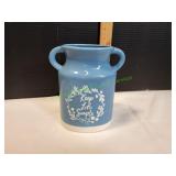 6.5" Decorative Ceramic Keep Life Simple Crock