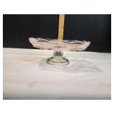 Mikasa Pansy Bouquet Pink Bon Bon Footed Dish