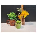 Sweater Weather Mug w/ Faux Plants