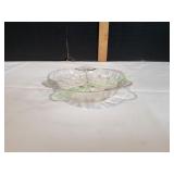 Vtg Hazel Atlas 3-Section Divided Relish Dish