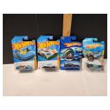 (4) Hot Wheels 1:64 Scale Diecast Cars