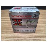 Winchester X-Super 20ga Ammo, 25ct