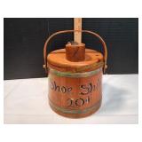 Vtg Shoe Shine Bucket Style Box