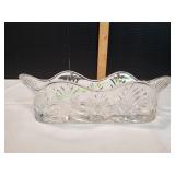 Vtg Fifth Avenue Crystal Cracker Dish