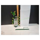 Solar Hummingbird Rain Gauge Garden Stake