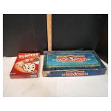 Vtg Yahtzee & Monopoly Board Games
