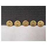 (6) Vtg Metro Transit Tokens, Baton Rouge, LA