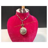 Vtg Gold-Tone Armitron Quartz Pocket Watch