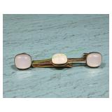 Vtg Anson Gold-Tone Cufflinks & Tie Clip