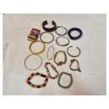 Lot of Beaded, Bangle & Cuff Bracelets