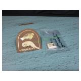 Vtg Walrus Tie Clip w/ Scrimshaw Carving