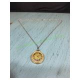 Lucerne Watch Gold-Tone Pendant on Chain