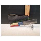 Damascus Bull Cutter Knife w/ Sheath