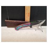 Carbon Steel Skinner Knife w/ Gut Hook