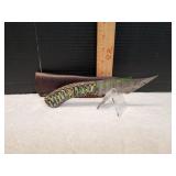 Damascus Knife w/ Sheath