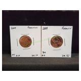 (2) 2009 Formative Years Pennies, Uncirculated