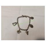 Vtg Western Charm Bracelet
