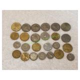(25) Foreign Coins