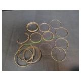 Vtg Gold-Tone Bangle Bracelets