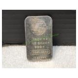 Engelhard 1 Troy Oz .999+ Fine Silver Bar