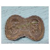 Vtg Pinkertons Gallery Metal Belt Buckle