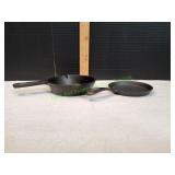 (2) Small Cast Iron Skillets