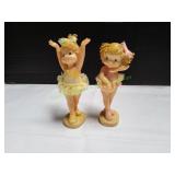 (2)7.5" Vtg Delton Collectible Porcelain