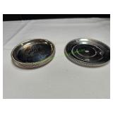 Vtg Silverplated Coasters