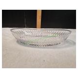 Princess House Lead Crystal Oval Serving Dish