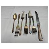 Vtg Silver-Plated Flatware