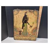 Vtg Lionel Franklin Craig Wooden Fold Art Plaque