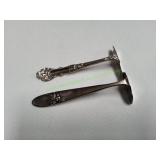 Vtg Silver-Plated Baby Food Pusher