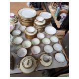 Vtg Limoges China Dinnerware Set