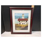 13x16 Framed Lighthouse Wall Art