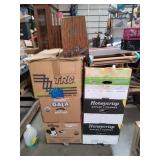 (6) Boxes of Household Items & More