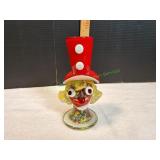 Vtg Hand-Blown Murano Art Glass Clown Figurine