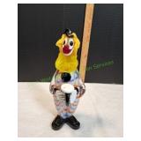 Vtg Hand-Blown Murano Art Glass Clown Figurine