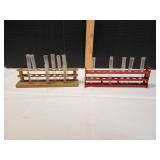 (2) Test Tube Racks w/ Test Tubes