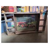 Wooden Wall Shelf w/ Farmall Tractor Print