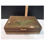 Vtg Jewelry Box w/ Jewelry