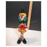Vtg Hand-Blown Murano Art Glass Clown Figurine
