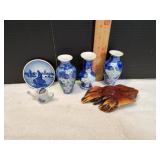 Mini Blue & White Vases & More